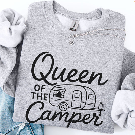 Cute Queen of the Camper Sweatshirt