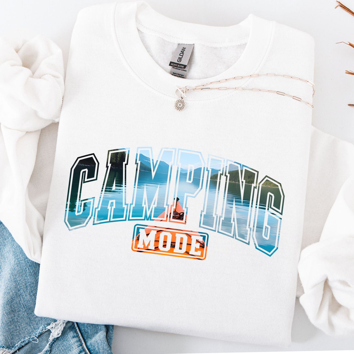 Camping Mode Kayak Sweatshirt