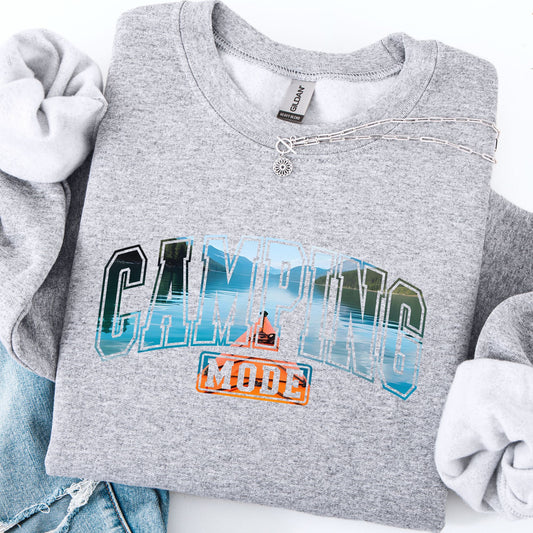 Camping Mode Kayak Sweatshirt
