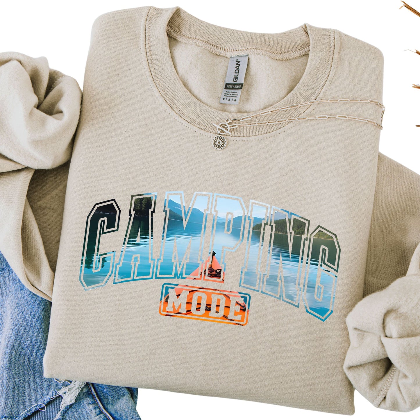 Camping Mode Kayak Sweatshirt