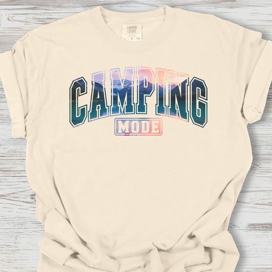 Camping Mode Sunset Tee