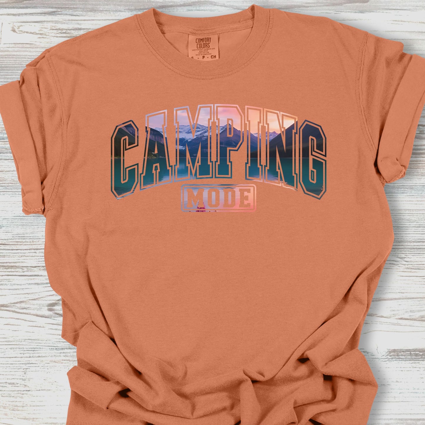 Camping Mode Sunset Tee