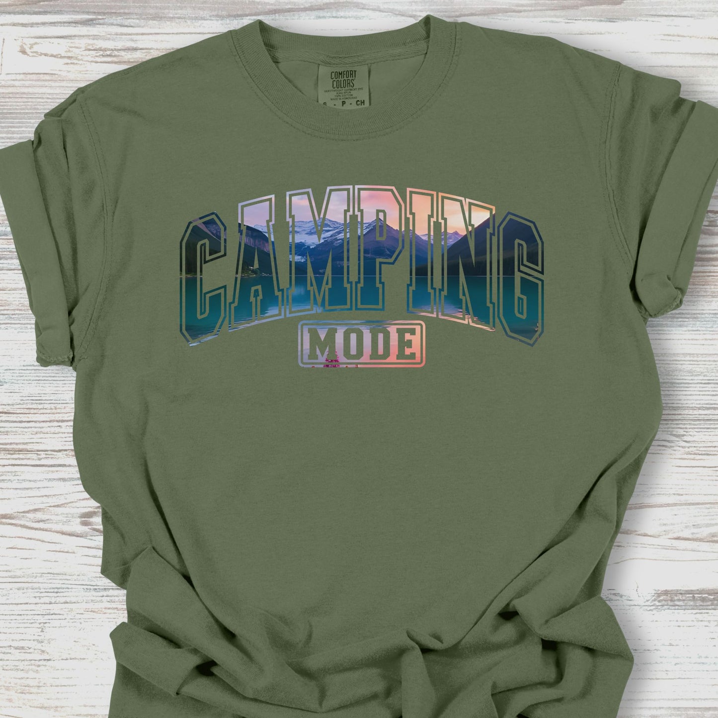 Camping Mode Sunset Tee