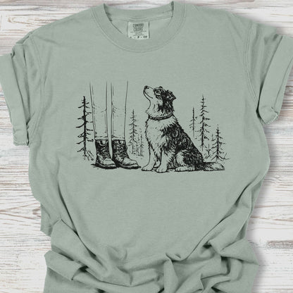 Australian Shepherd Hiking Tee