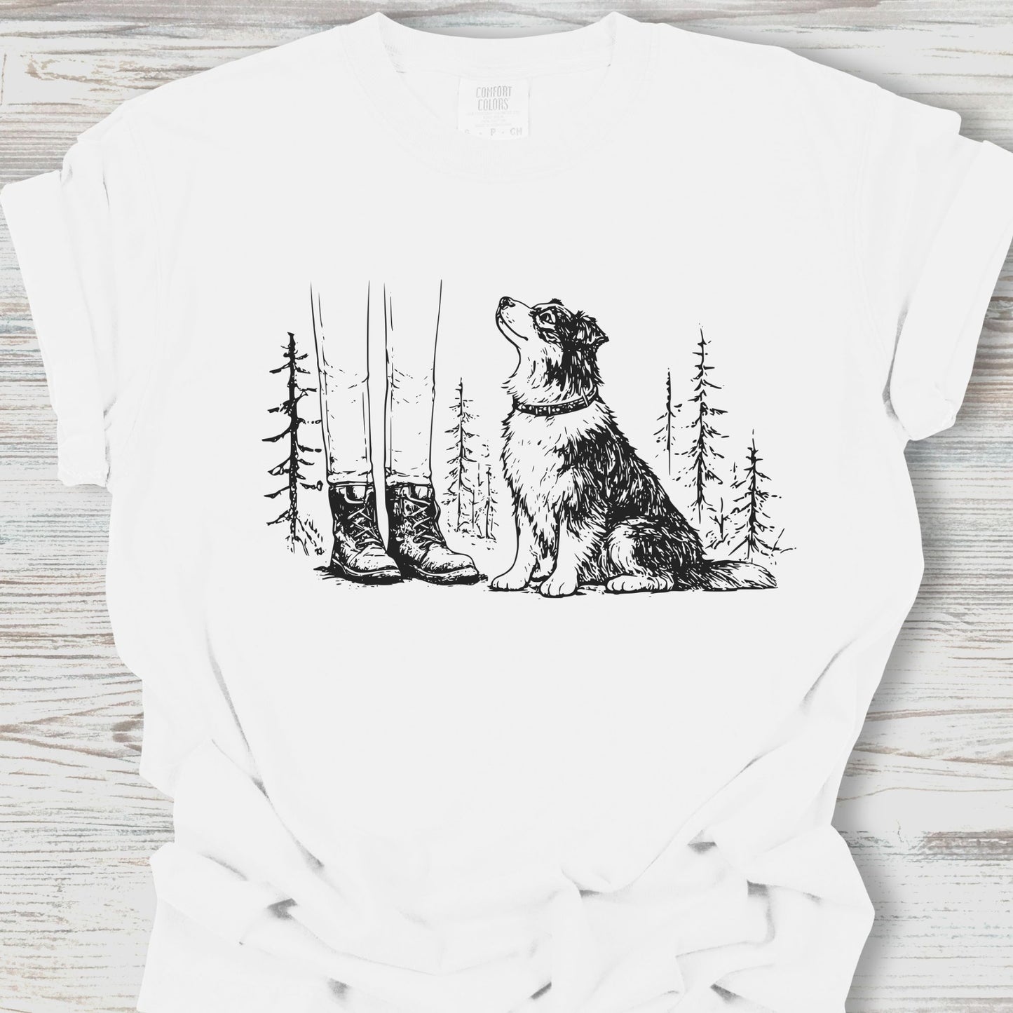 Australian Shepherd Hiking Tee