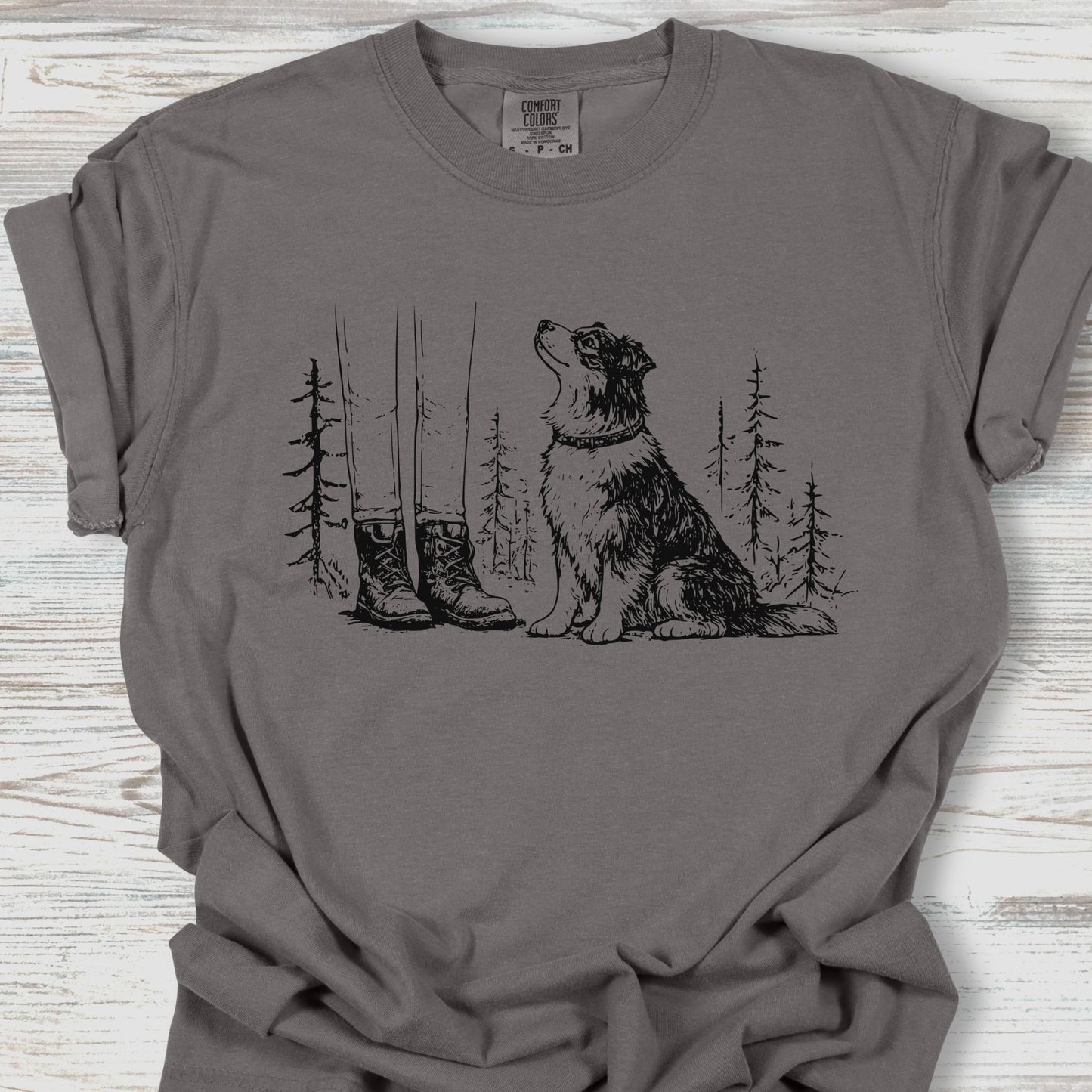 Australian Shepherd Hiking Tee
