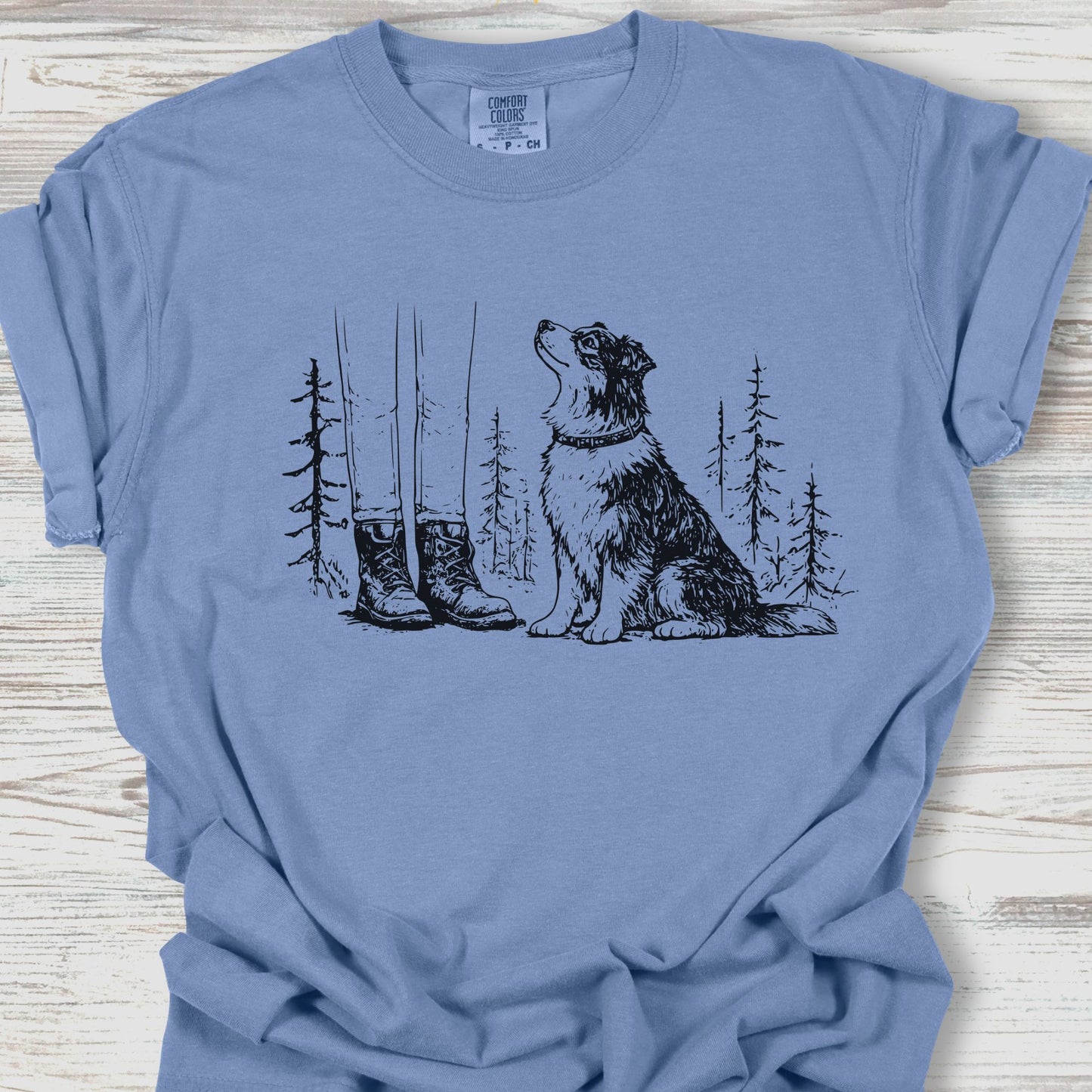 Australian Shepherd Hiking Tee