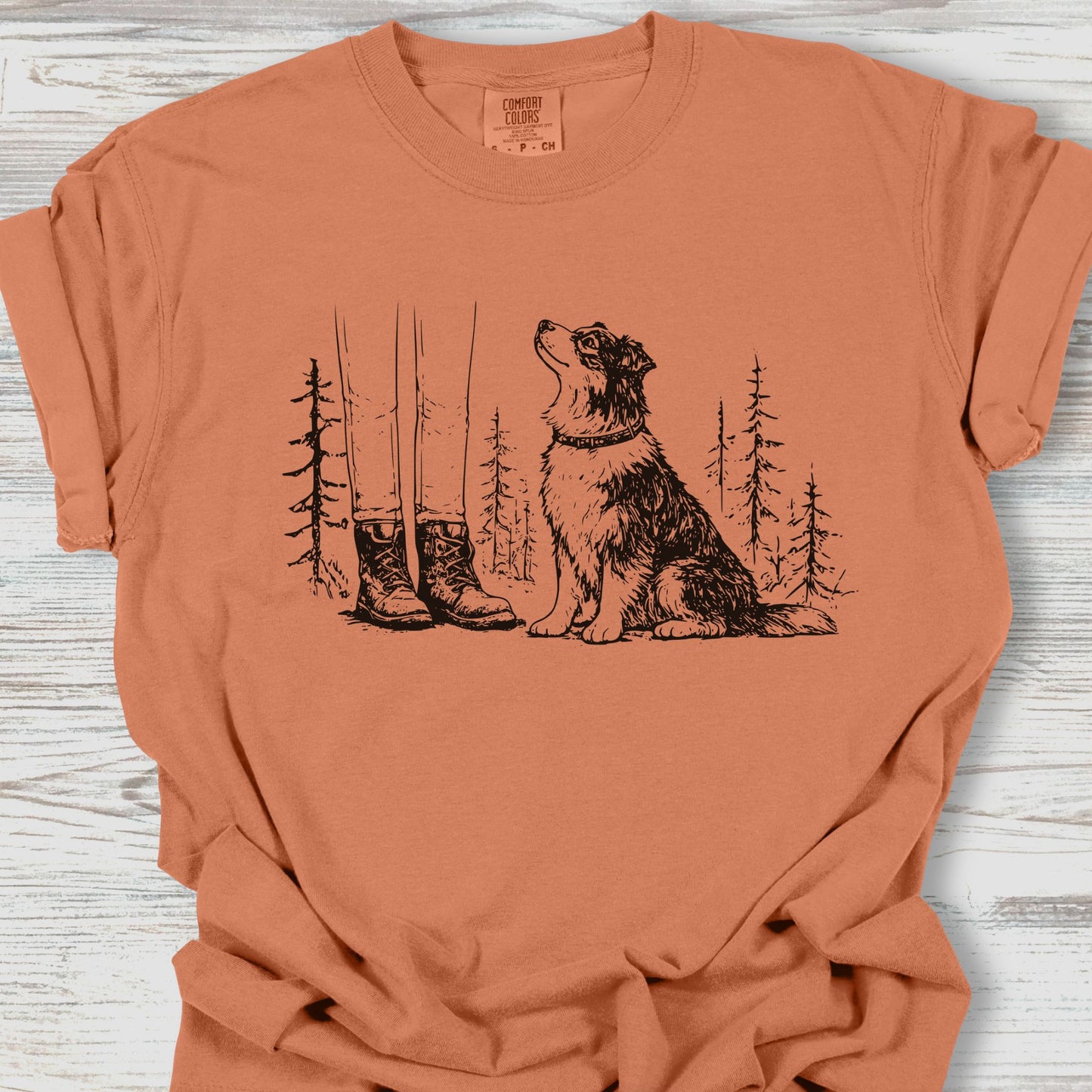 Australian Shepherd Hiking Tee