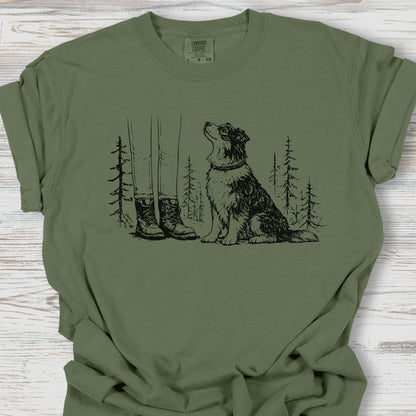 Australian Shepherd Hiking Tee