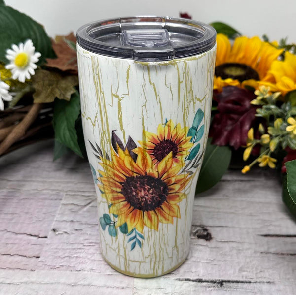 Ready to Ship Tumbler - Sunflower Crackle