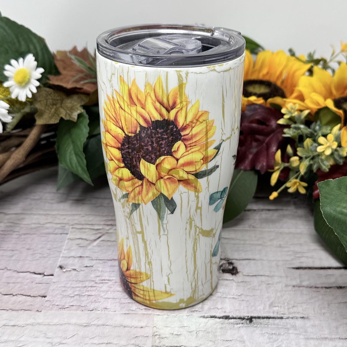 Ready to Ship Tumbler - Sunflower Crackle