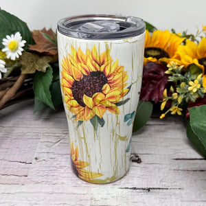 Ready to Ship Tumbler - Sunflower Crackle