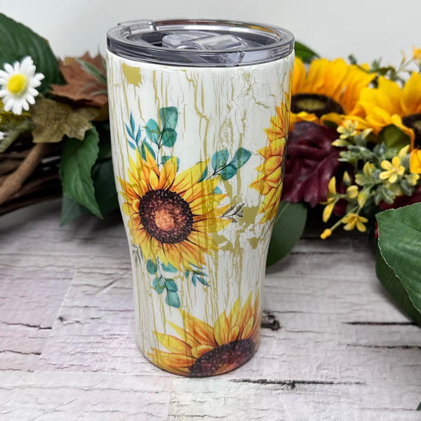 Ready to Ship Tumbler - Sunflower Crackle