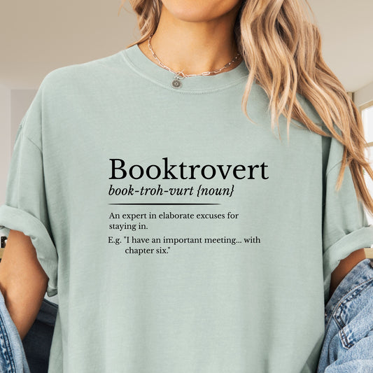 Booktrovert Definition Shirt - Book Lover's T-Shirt BO004