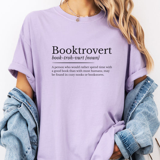 Booktrovert Definition Shirt - Book Lover's T-Shirt BO005