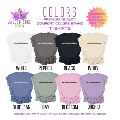 Rat De Bibliotheque - Book Lover Shirt  BO012