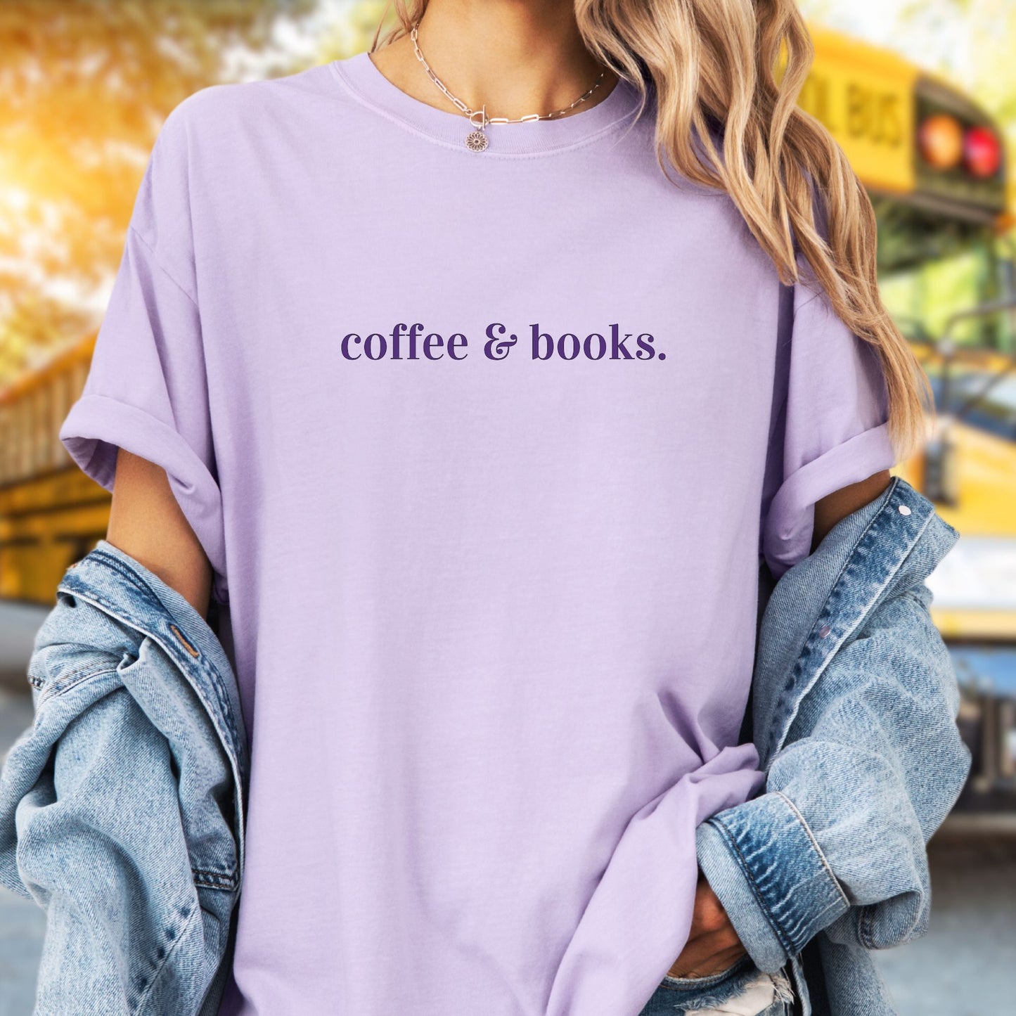 Coffee & Books, Book Lover T-Shirt BO013