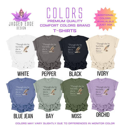 Dark Academia T-shirt, Shakespeare Though She Be Little, BO020