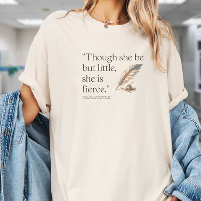Dark Academia T-shirt, Shakespeare Though She Be Little, BO020