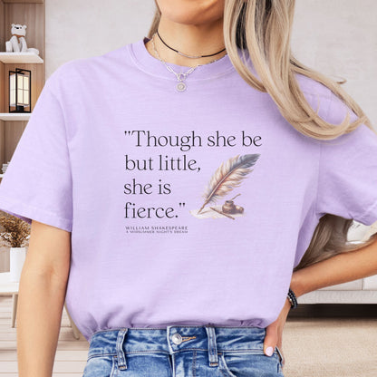 Dark Academia T-shirt, Shakespeare Though She Be Little, BO020