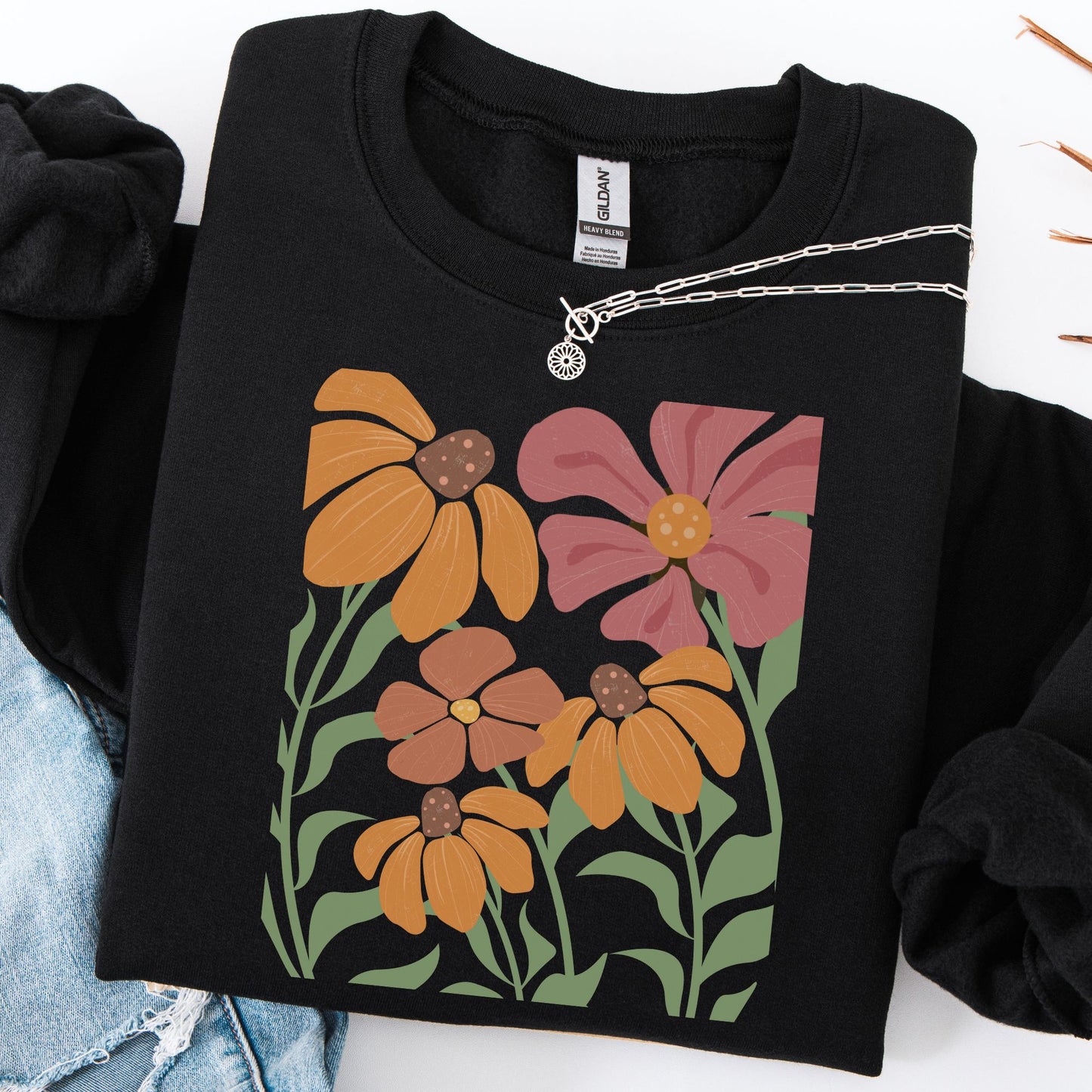 Retro Wildflowers Sweatshirt