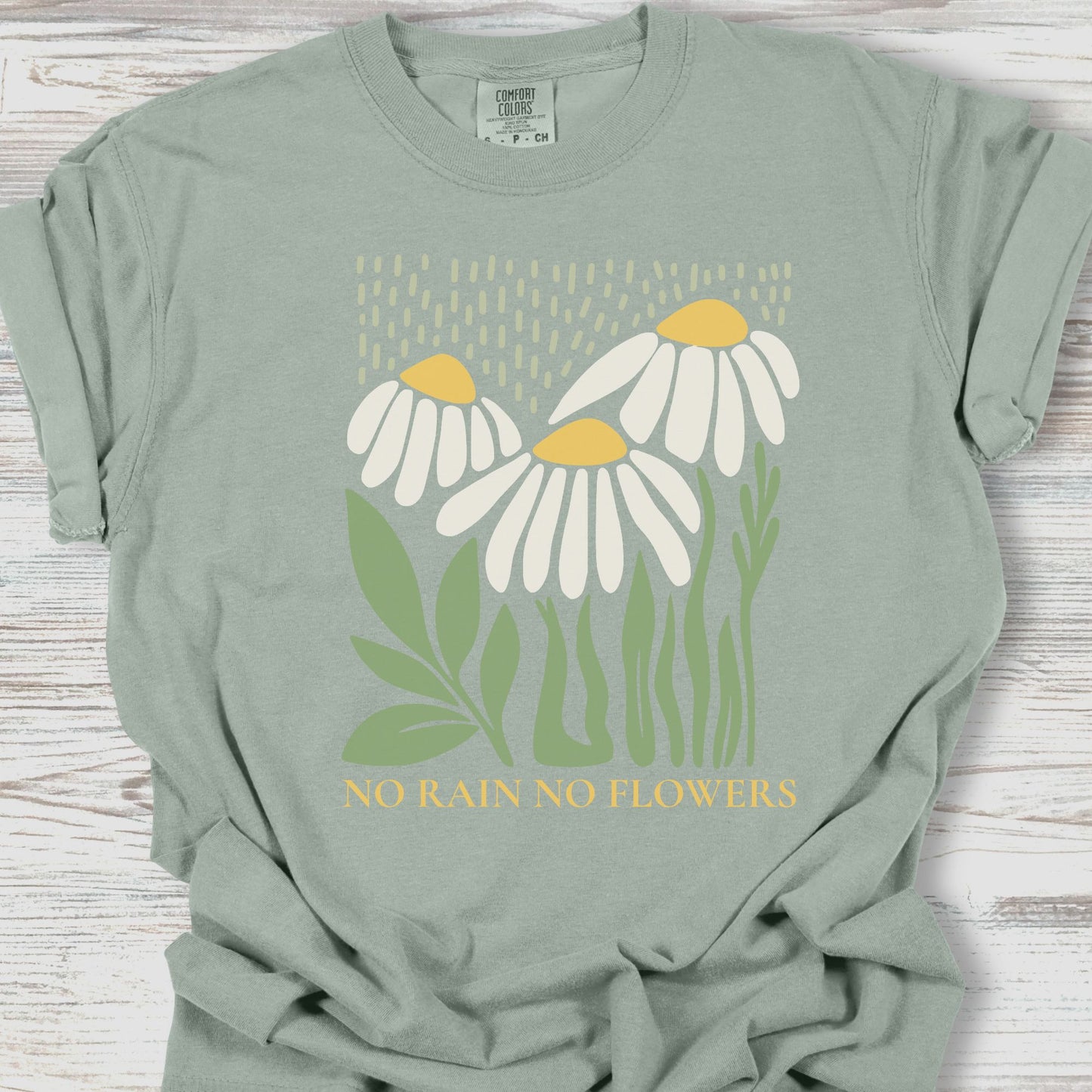 No Rain No Flowers White T-Shirt