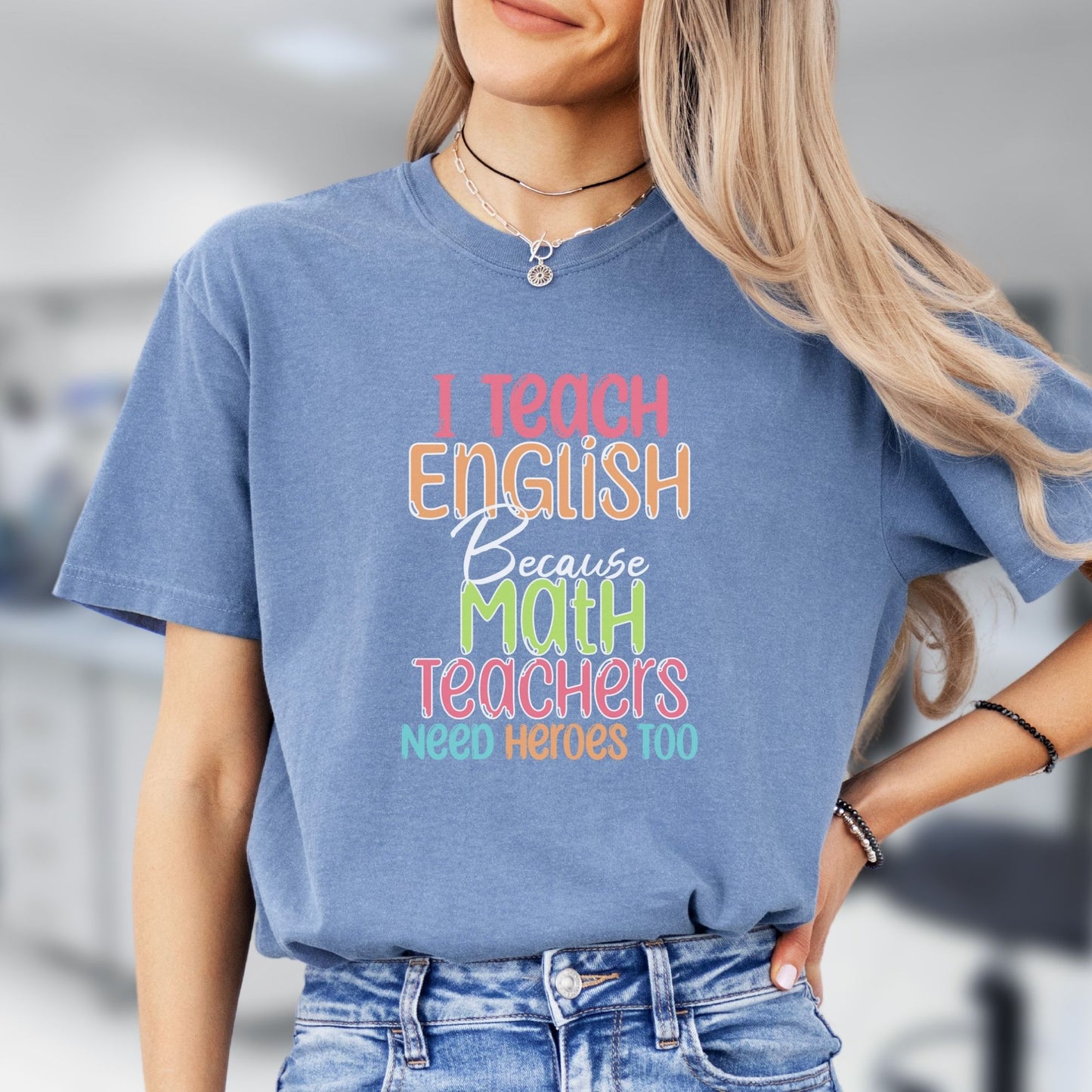 English and Grammar Teacher T-Shirt, English Heroes, ET003