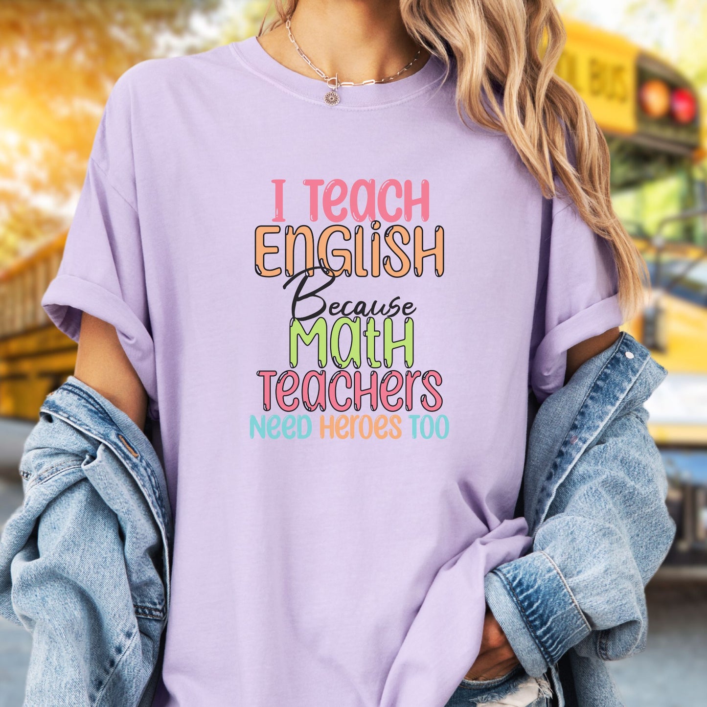 English and Grammar Teacher T-Shirt, English Heroes, ET003