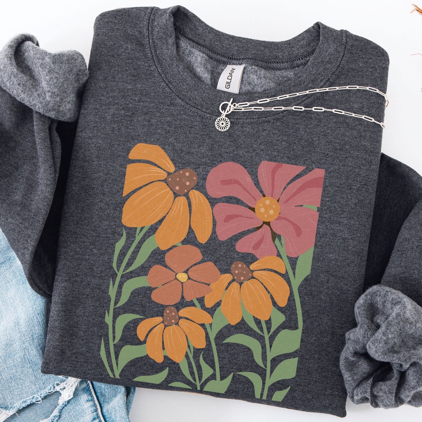 Retro Wildflowers Sweatshirt