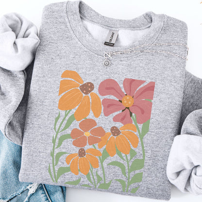 Retro Wildflowers Sweatshirt