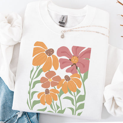 Retro Wildflowers Sweatshirt