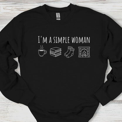 I'm A Simple Woman Cozy Edition Sweatshirt