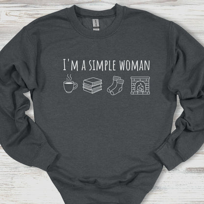 I'm A Simple Woman Cozy Edition Sweatshirt