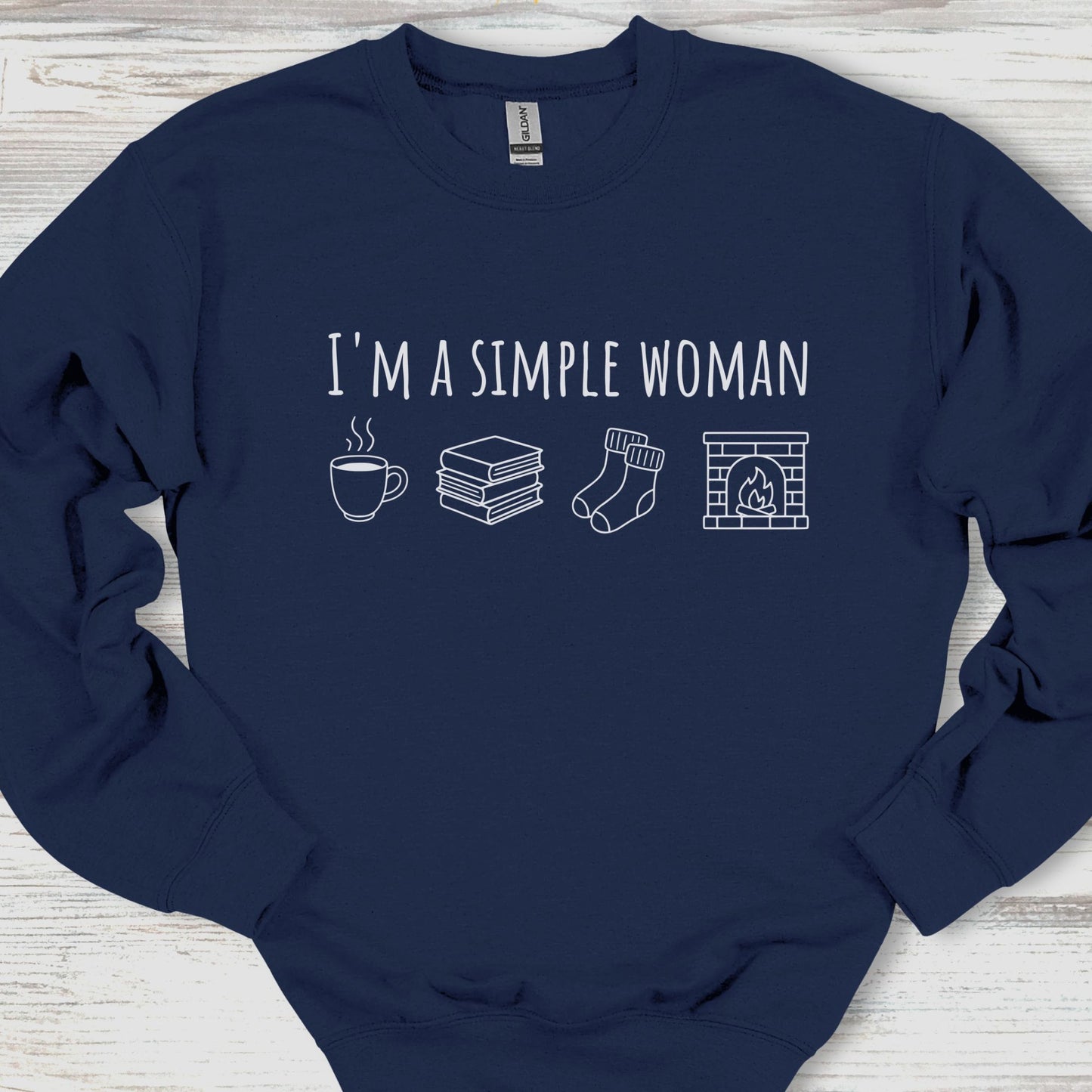 I'm A Simple Woman Cozy Edition Sweatshirt