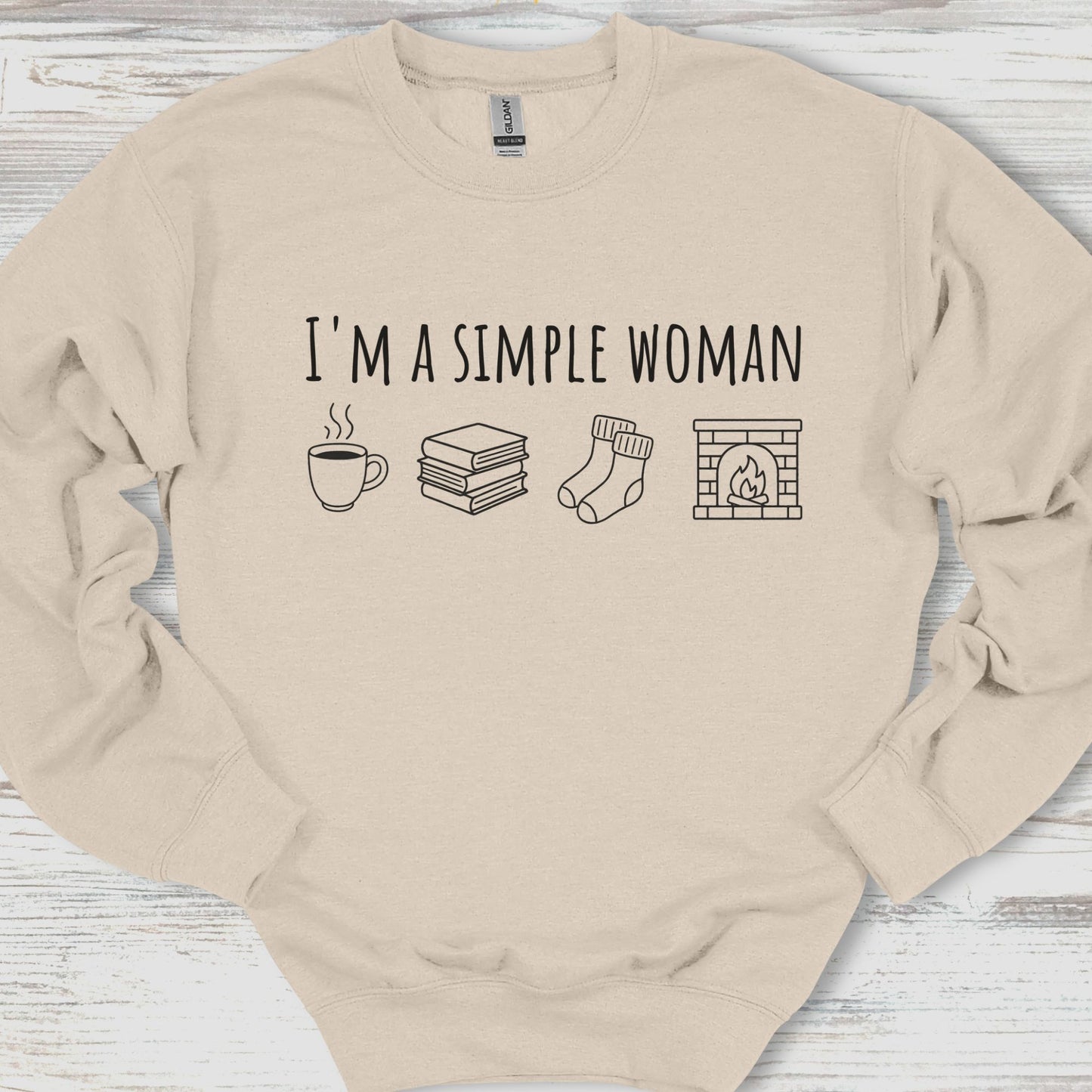 I'm A Simple Woman Cozy Edition Sweatshirt