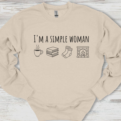 I'm A Simple Woman Cozy Edition Sweatshirt