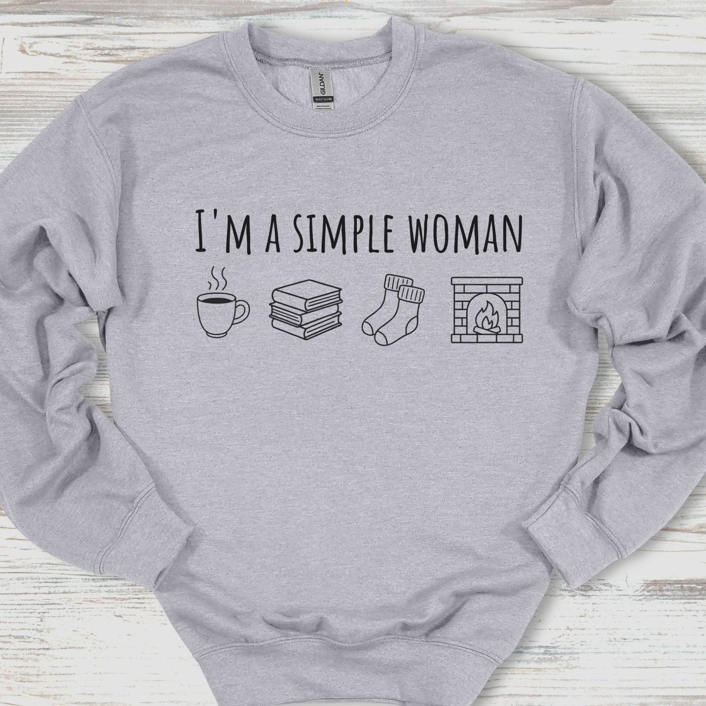 I'm A Simple Woman Cozy Edition Sweatshirt