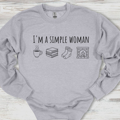 I'm A Simple Woman Cozy Edition Sweatshirt