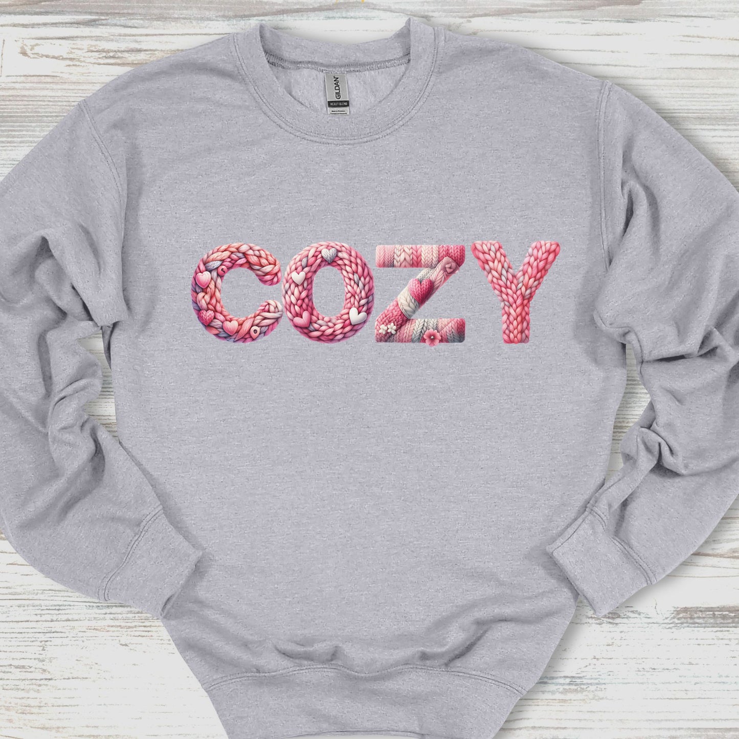 Cozy Faux Knit Sweatshirt
