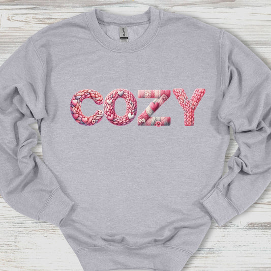 Cozy Faux Knit Sweatshirt