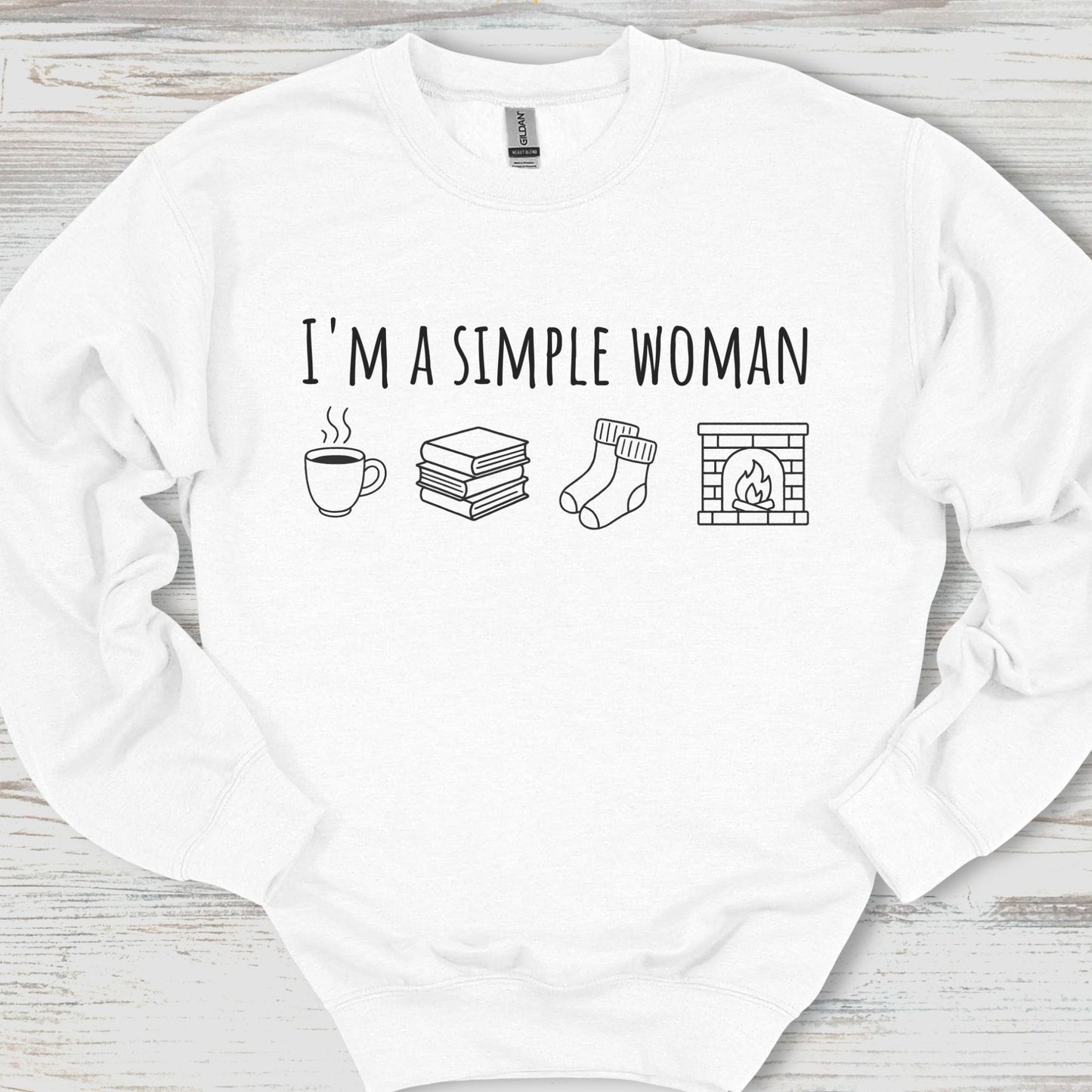 I'm A Simple Woman Cozy Edition Sweatshirt