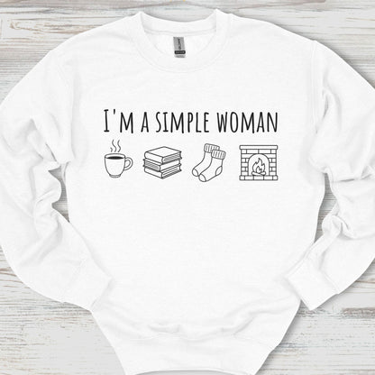 I'm A Simple Woman Cozy Edition Sweatshirt