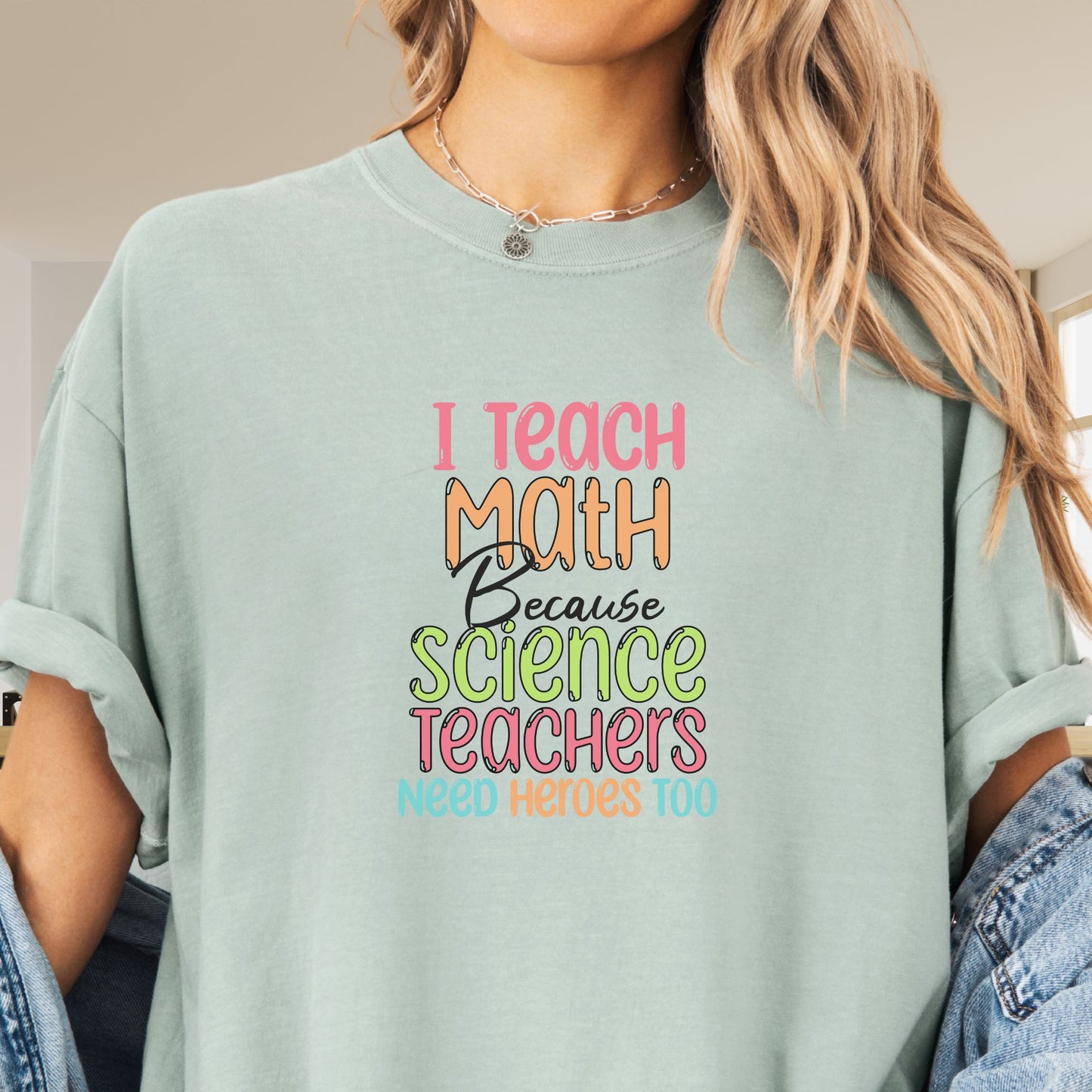 Funny Teacher T-Shirt - Math Heroes MT004