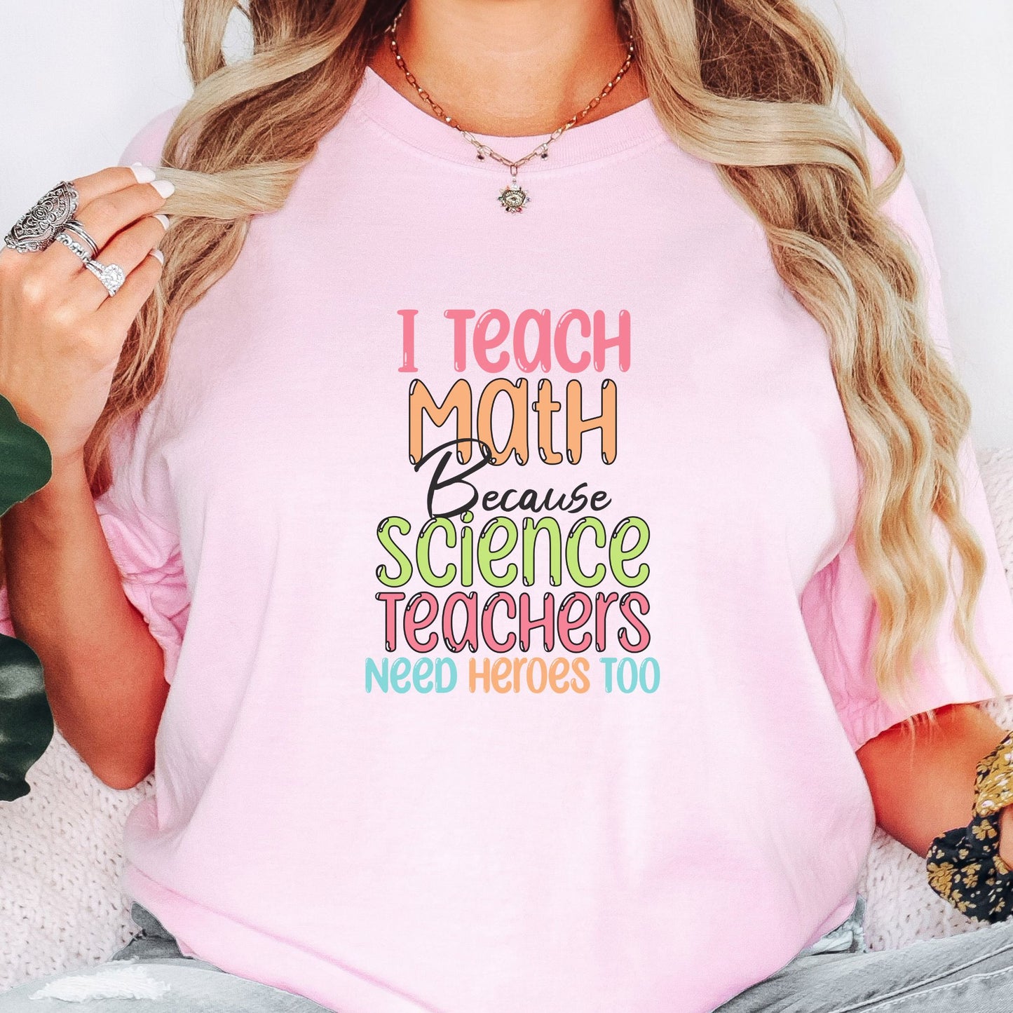 Funny Teacher T-Shirt - Math Heroes MT004