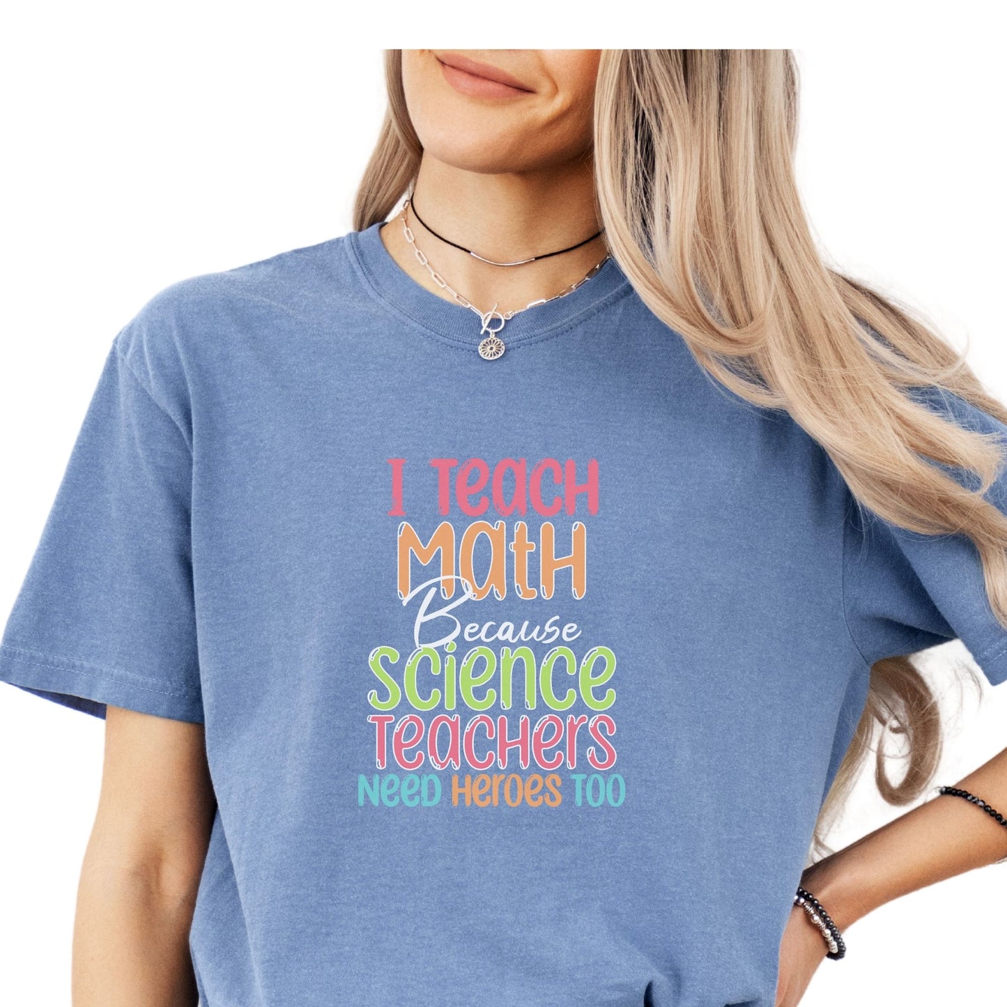 Funny Teacher T-Shirt - Math Heroes MT004