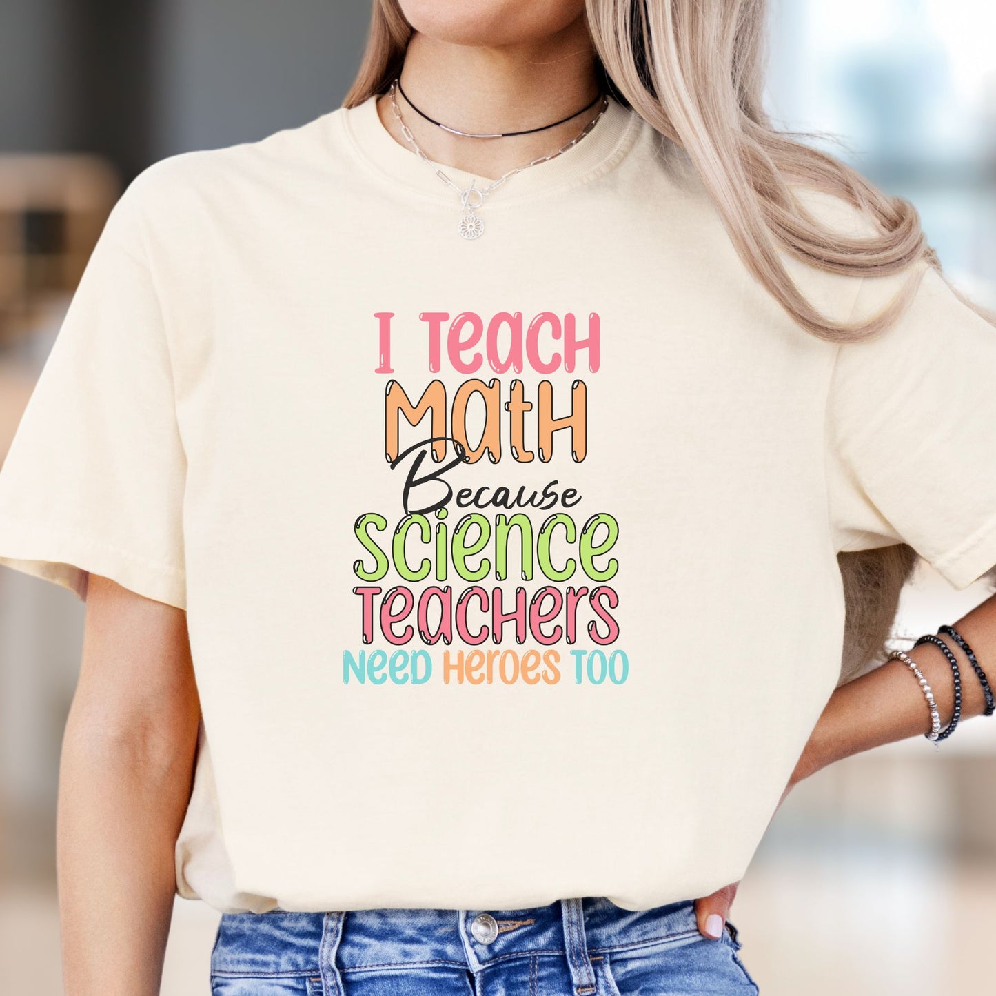 Funny Teacher T-Shirt - Math Heroes MT004