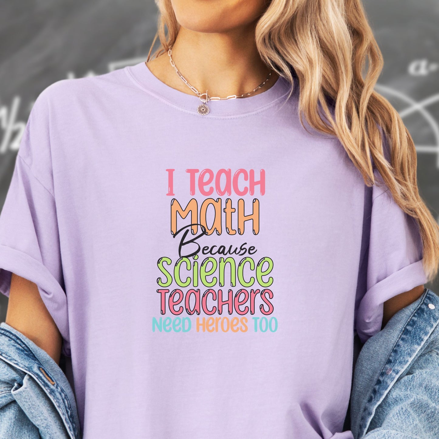 Funny Teacher T-Shirt - Math Heroes MT004