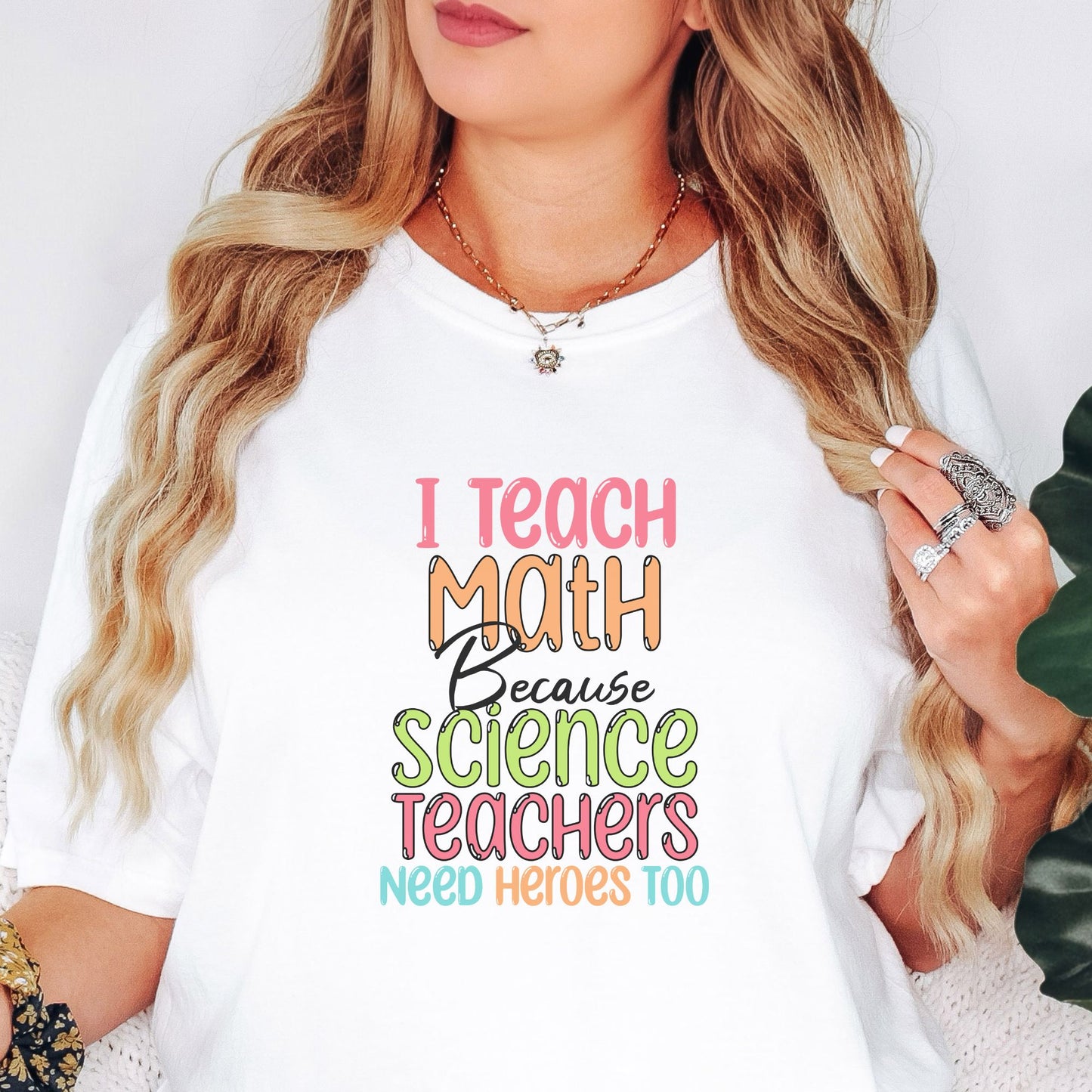 Funny Teacher T-Shirt - Math Heroes MT004