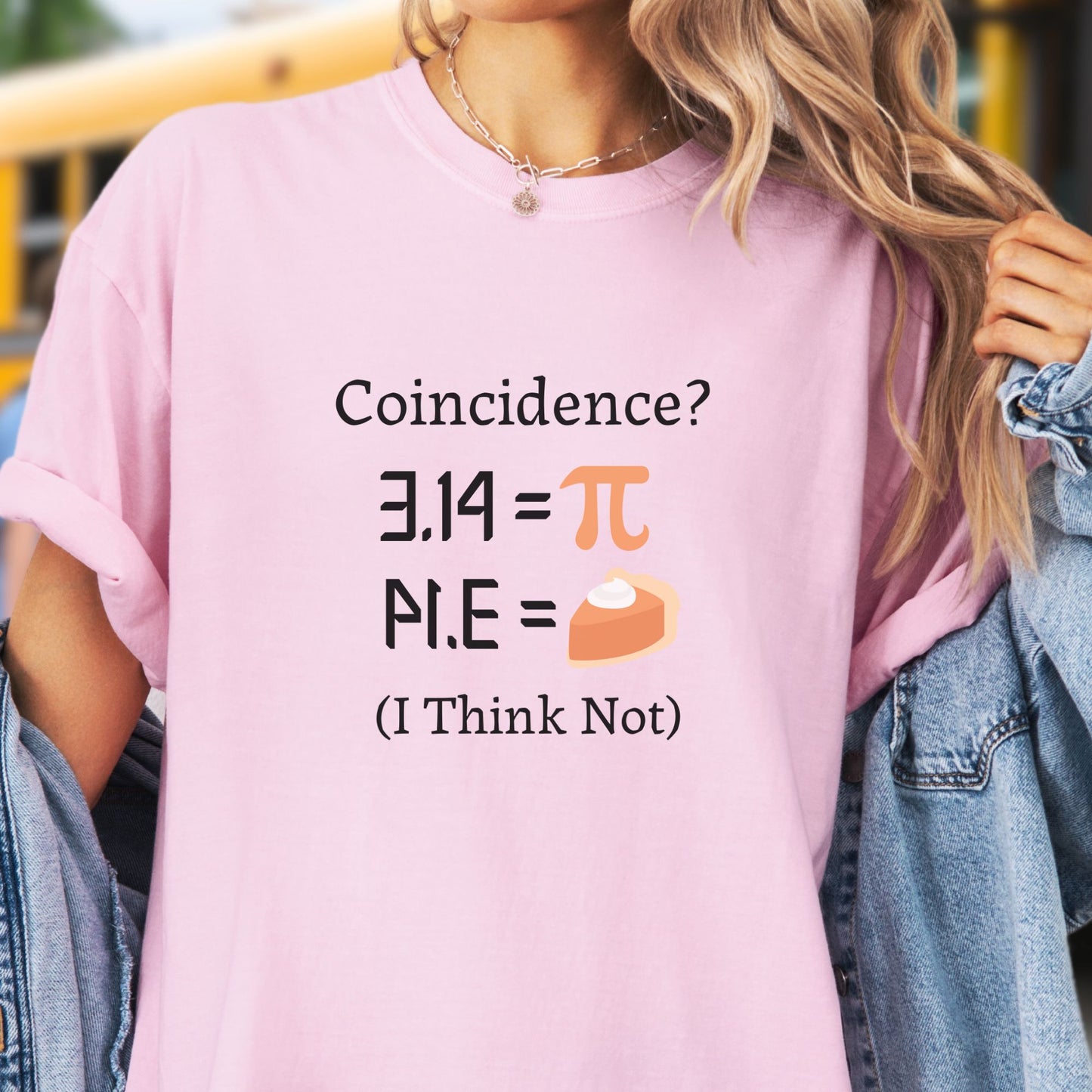 Funny Math Teacher T-Shirt - PI Coincidence, MT008