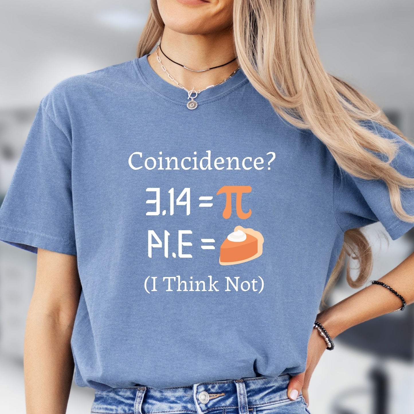 Funny Math Teacher T-Shirt - PI Coincidence, MT008